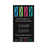 Colorful Chiropractic Business Cards