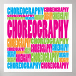 Colorful Choreography Posters