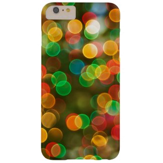 Colorful Christmas Bubbles Glitter Barely There iPhone 6 Plus Case