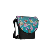 Colorful Christmas Candy Courier Bag