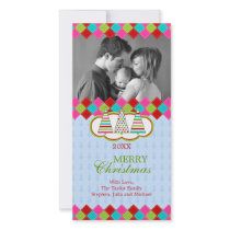 Colorful Christmas Holiday Photo Cards