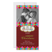 Colorful Christmas Holiday Photo Cards
