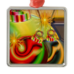 Colorful Christmas Ornament Mirrored Decoration