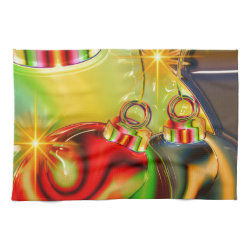 Colorful Christmas Ornament Mirrored Decoration Hand Towels