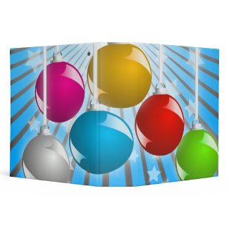 colorful christmas ornaments notebook-01 binder