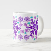 Colorful Christmas Snowflake Jumbo Cup Jumbo Mugs