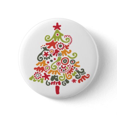 Colorful Christmas Tree buttons