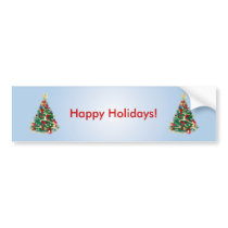 Colorful Christmas Tree: Vector Art: Bumper Sticker