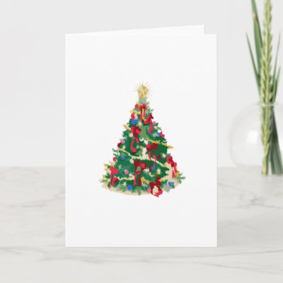 Colorful Christmas Tree: Vector Art: cards