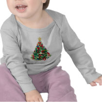 Colorful Christmas Tree: Vector Art: Tees