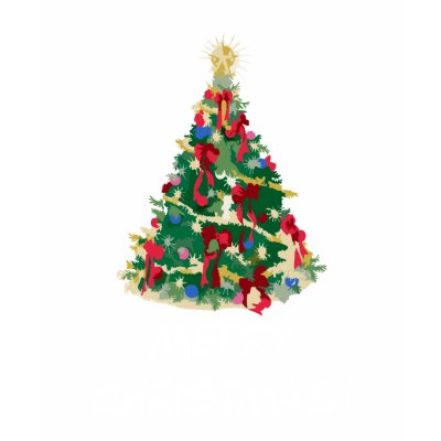 Colorful Christmas Tree: Vector Art: t-shirts