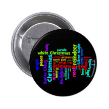 Colorful Christmas Word Cloud Pins
