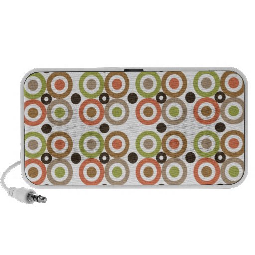 Colorful Circle Motif Portable Audio Speaker