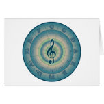 Colorful Circle of Fifths Card