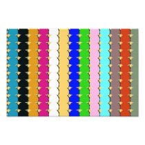 Colorful circle rows photo print