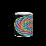 Colorful circle spiral pattern mug mugs