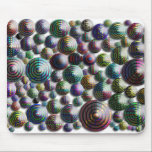 Colorful Circles 3D No Background mousepads