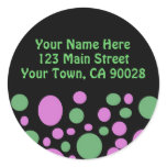 Colorful Circles Address Label stickers
