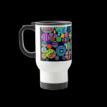 Colorful Circles on a black background mugs
