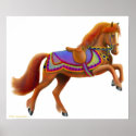 Colorful Circus Horse Print
