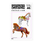 Colorful Circus Horses Postage