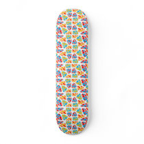 Colorful Circus Mosaic Deck skateboards by JuJuGarden Colorful Circus Mosaic Deck skateboards