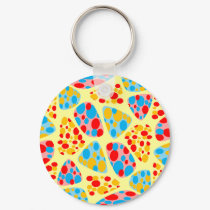 Colorful Circus Mosaic keychains