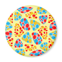 Colorful Circus Mosaic magnets by JuJuGarden Colorful Circus Mosaic magnets