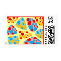 Colorful Circus Mosaic Postage postage by JuJuGarden Colorful Circus Mosaic Postage postage