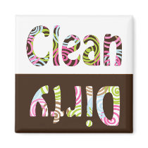 Colorful Clean/Dirty Dish Washer Magnet