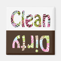 Colorful Clean/Dirty Dish Washer Magnet