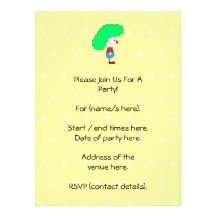 Colorful Clown Cartoon. Invitations