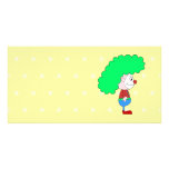 Colorful Clown Cartoon. Photo Greeting Card