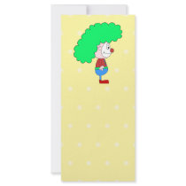 Colorful Clown Cartoon. Rack Cards