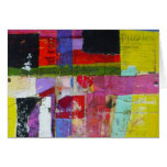 Colorful Collage 'Puzzles' Greeting Card
