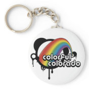 colorful colorado. key chain