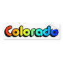 colorful colorado. v2. bumper sticker