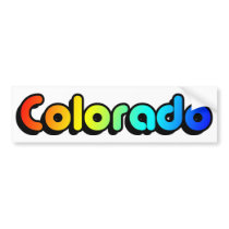 colorful colorado. v2. bumper stickers by chromatosis colorful colorado. v2. bumper stickers