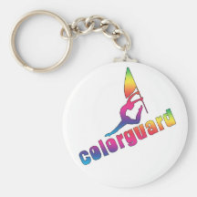 Colorful colorguard keychain