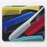 Colorful combs in different styles mousepad
