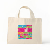 Colorful Community Service bags by busybees Colorful Community Service bags