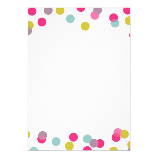 COLORFUL CONFETTI DOTS | GRADUATION INVITATION