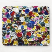 Colorful Confetti Fractal mousepads