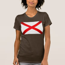 Colorful Contrast Alabaman Flag Tees