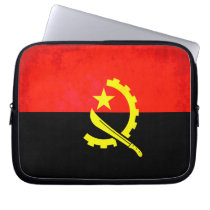 Colorful Contrast Angolan Flag Computer Sleeves
