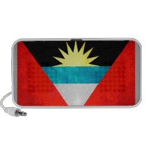 Colorful Contrast Antiguan Flag Speakers