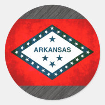 Colorful Contrast Arkansan Flag Stickers