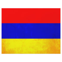Colorful Contrast Armenian Flag Flyer Design