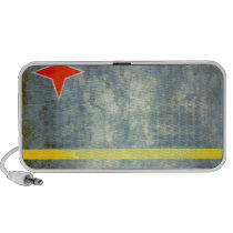 Colorful Contrast Aruban Flag Mini Speakers