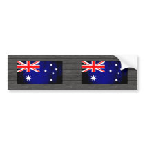 Colorful Contrast Australian Flag Bumper Stickers
